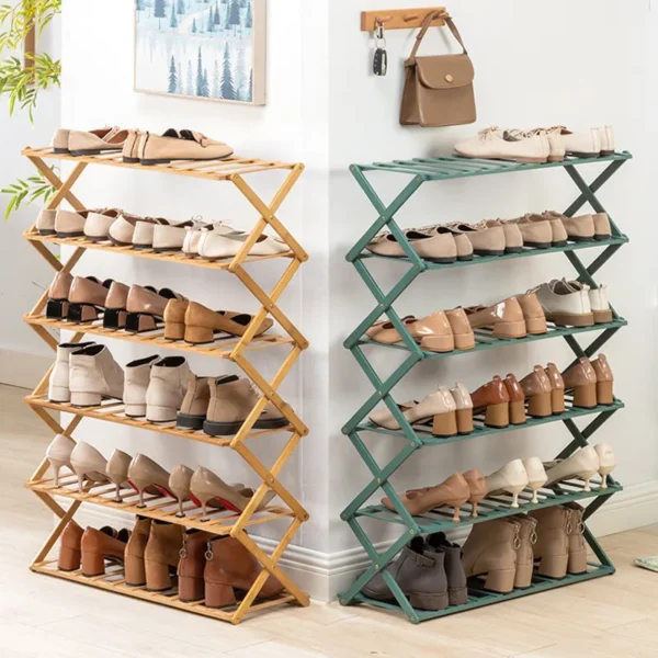 5-tier-Shoe-Rack-Foldable-Bamboo-Shoe-Storage-Organizer-Multi-Functional-Household-Free-Installation-Shoe-Rack